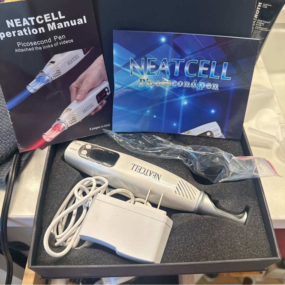 Picosecond Pen - Silver Skincare Tool Red Light Device